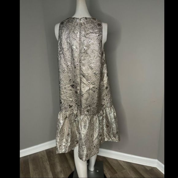 NWT LELA ROSE
Gathered metallic cloqué mini dress - Picture 5 of 6